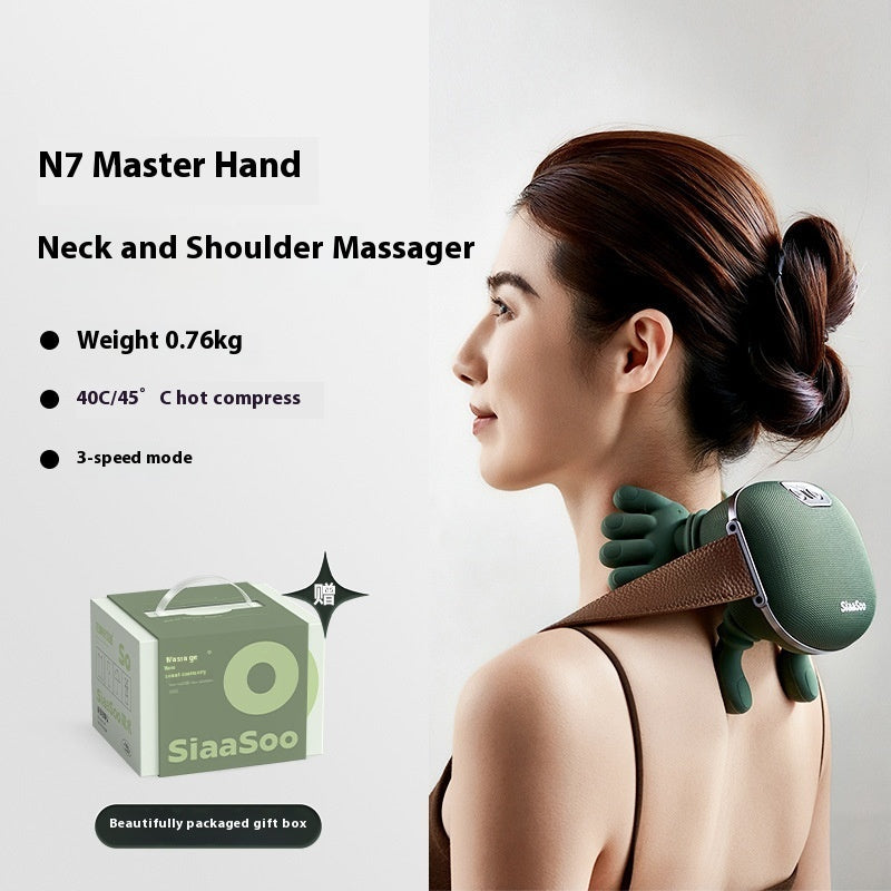 Wireless Electric Neck and Shoulder Massager - Pain Relief Device