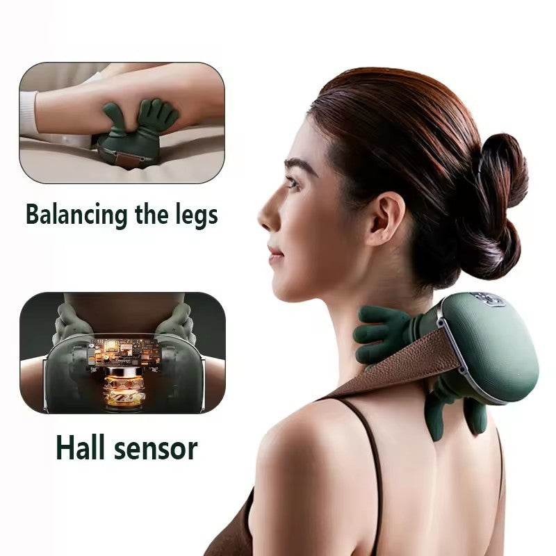 Wireless Electric Neck and Shoulder Massager - Pain Relief Device