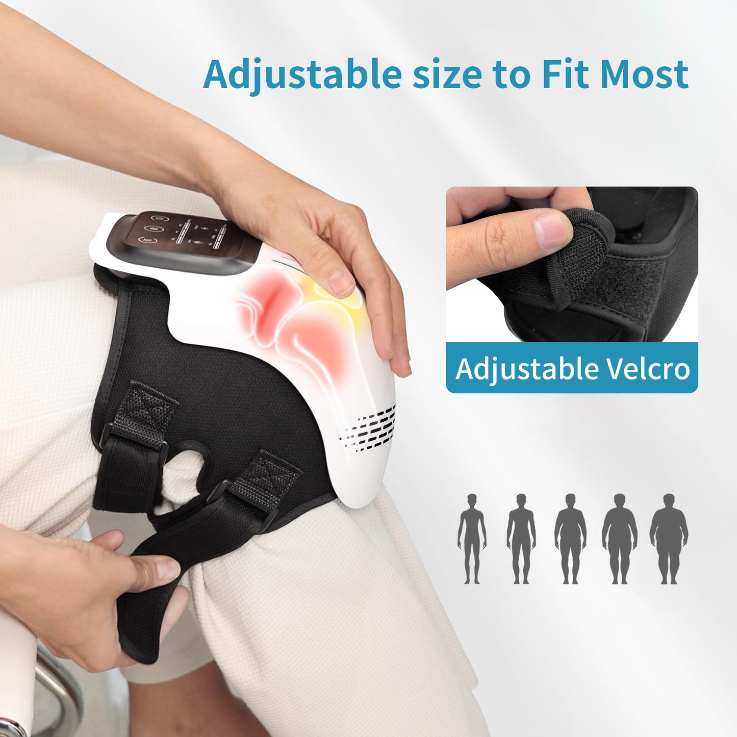 Heated Knee Massager - Rechargeable with Infrared & Vibration