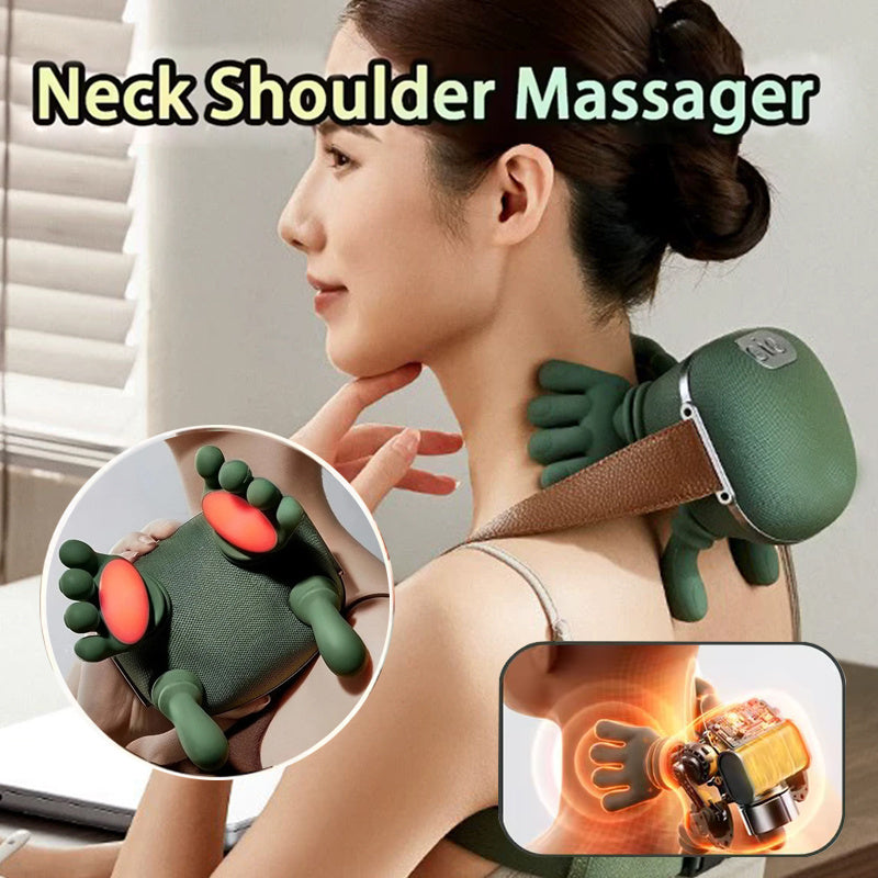 Wireless Electric Neck and Shoulder Massager - Pain Relief Device