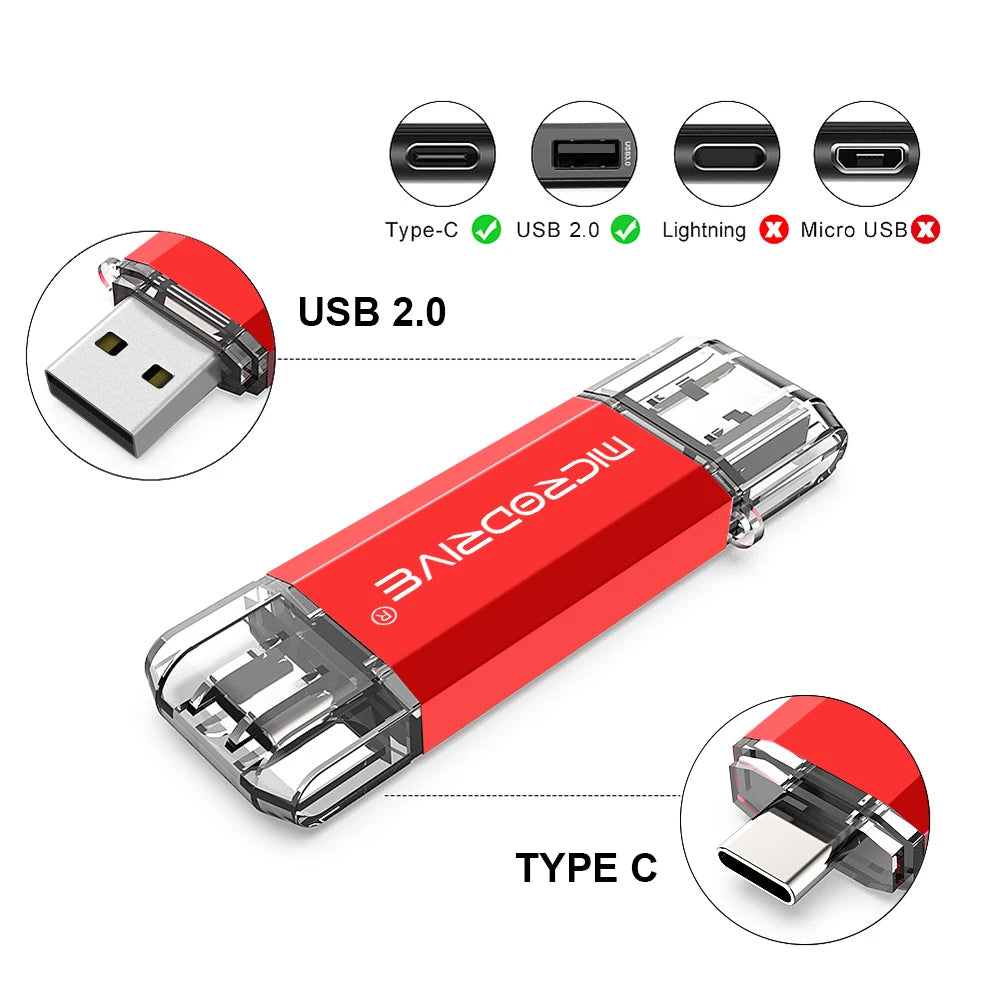 USB-C Flash Drive - 2-in-1 OTG Pen Drive