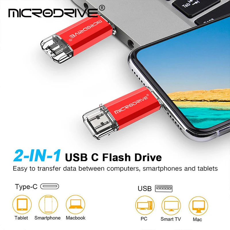 USB-C Flash Drive - 2-in-1 OTG Pen Drive