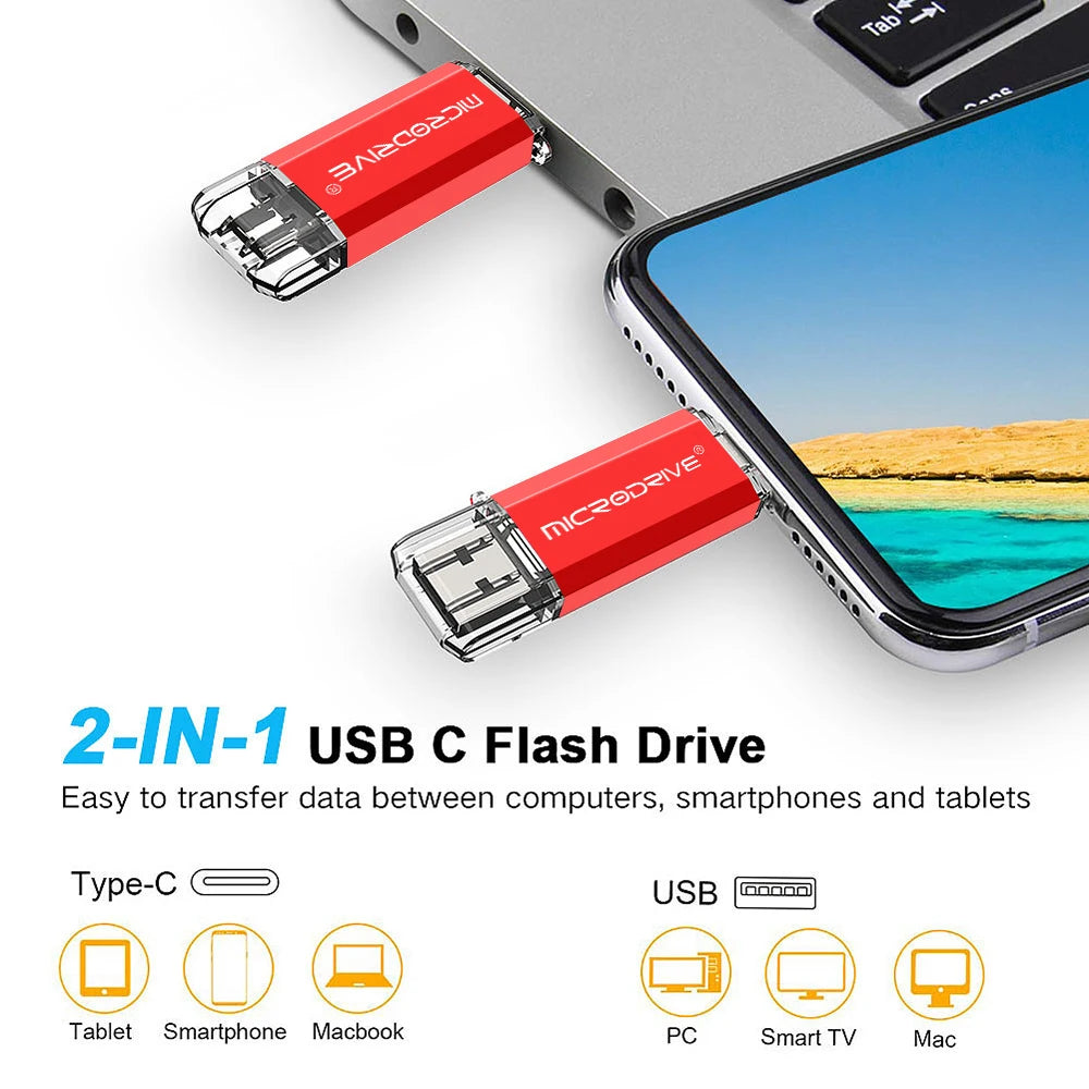 USB-C Flash Drive - 2-in-1 OTG Pen Drive