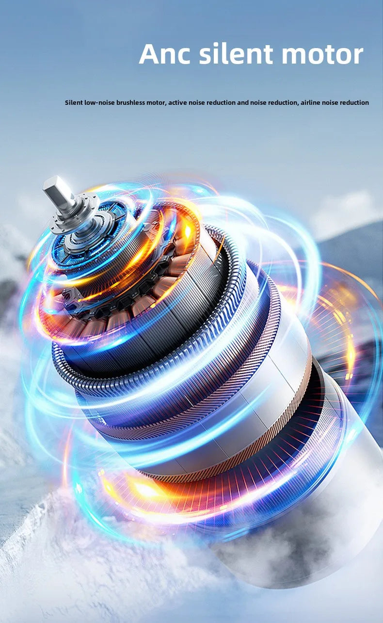 Portable Handheld Cooling Fan - USB Rechargeable with LED Display