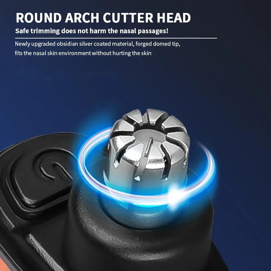 2-in-1 Electric Ear and Nose Hair Trimmer - Painless