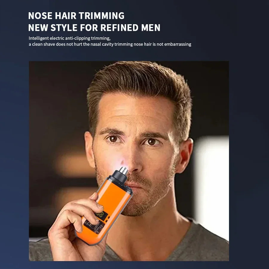 2-in-1 Electric Ear and Nose Hair Trimmer - Painless