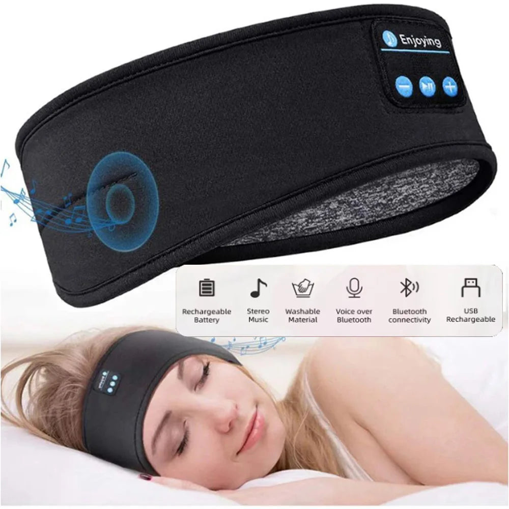 Bluetooth Sleep Headband - Wireless Music Eye Mask