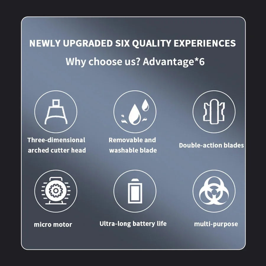 2-in-1 Electric Ear and Nose Hair Trimmer - Painless