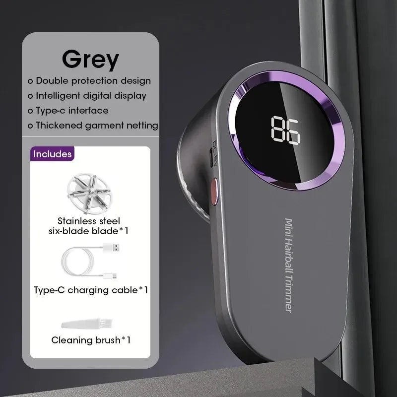 Electric Lint Remover - Digital Display Fabric Shaver