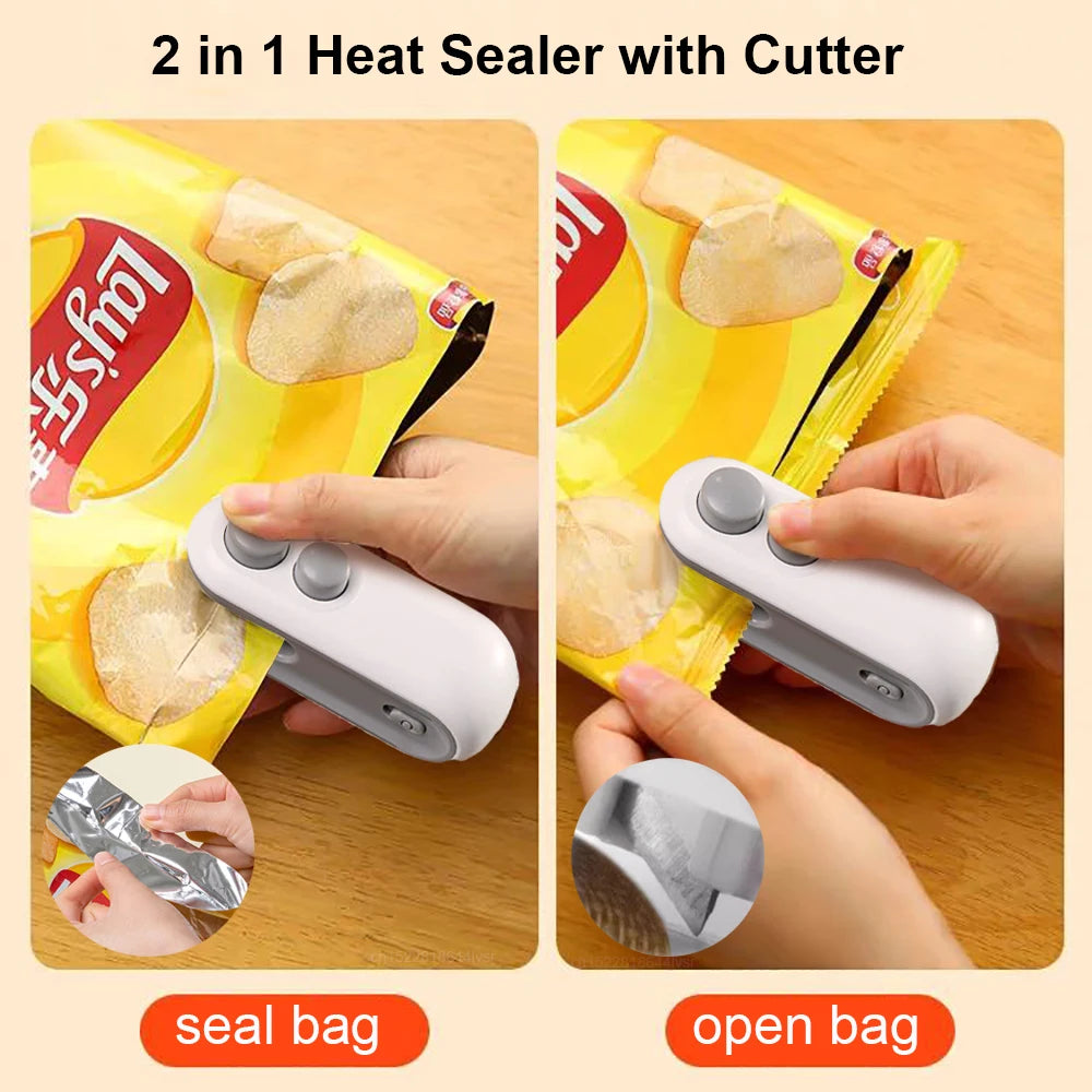 Mini Heat Bag Sealer - Handheld Food Sealer