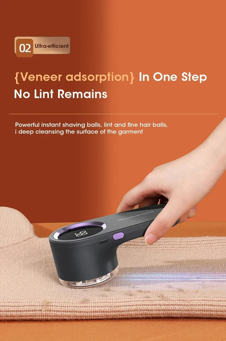 Electric Lint Remover - Digital Display Fabric Shaver