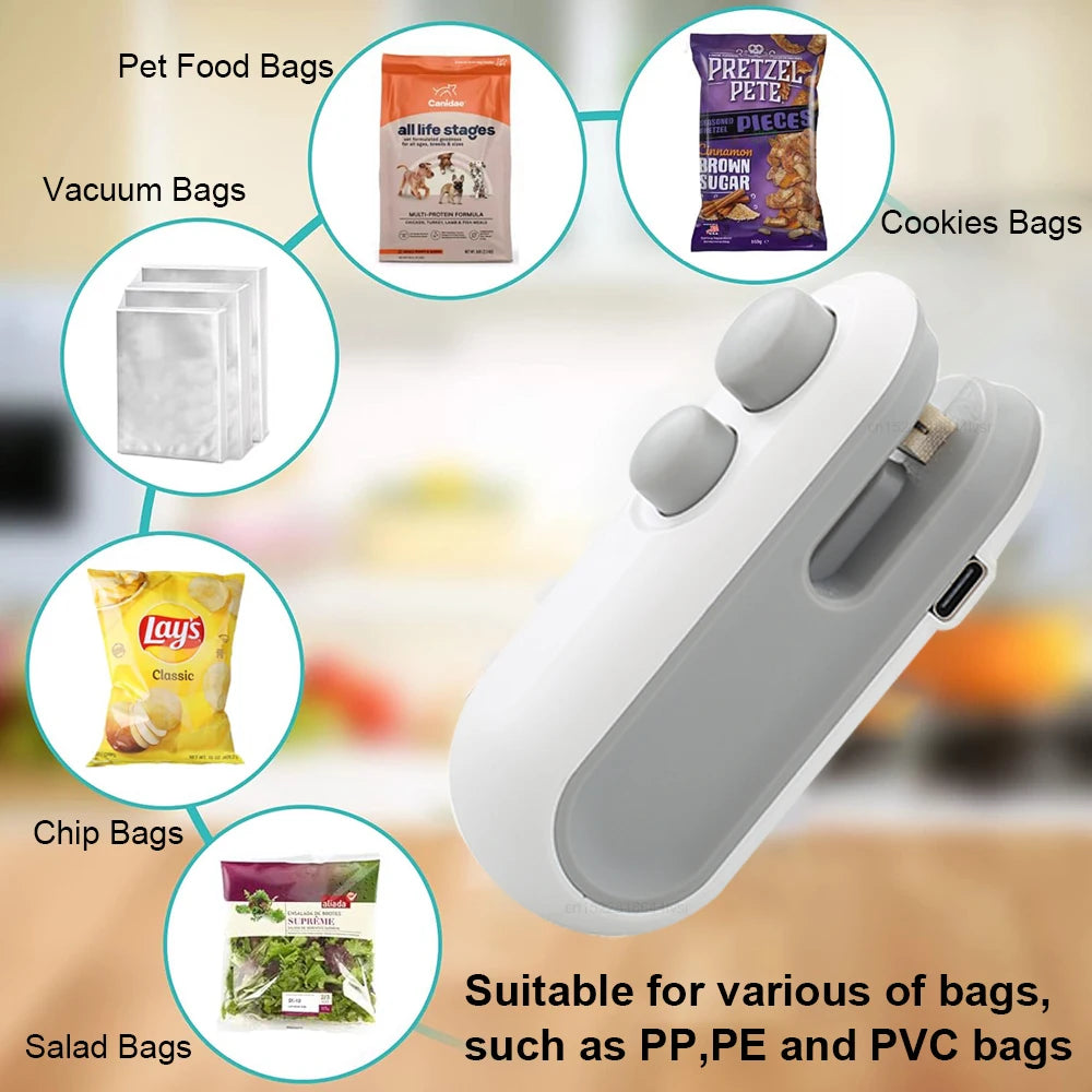 Mini Heat Bag Sealer - Handheld Food Sealer
