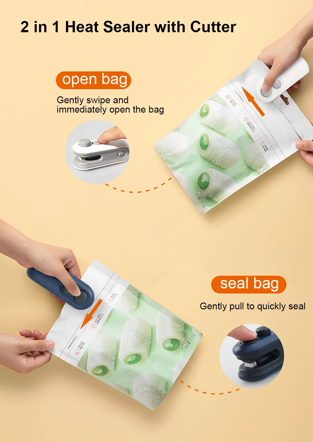 Mini Heat Bag Sealer - Handheld Food Sealer