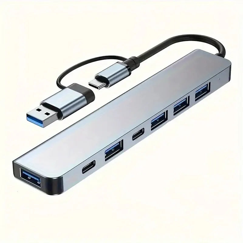 7-in-1 USB-C Hub - Aluminum USB 3.0 Splitter