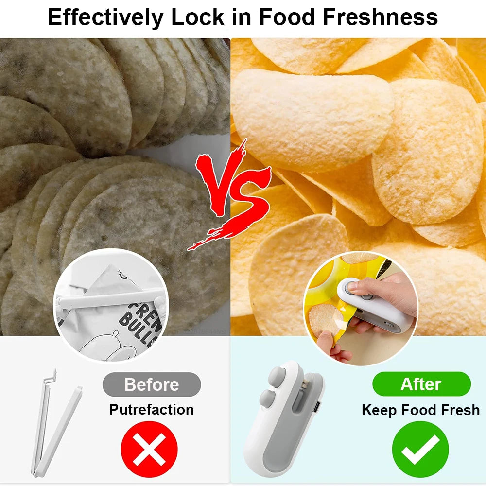 Mini Heat Bag Sealer - Handheld Food Sealer