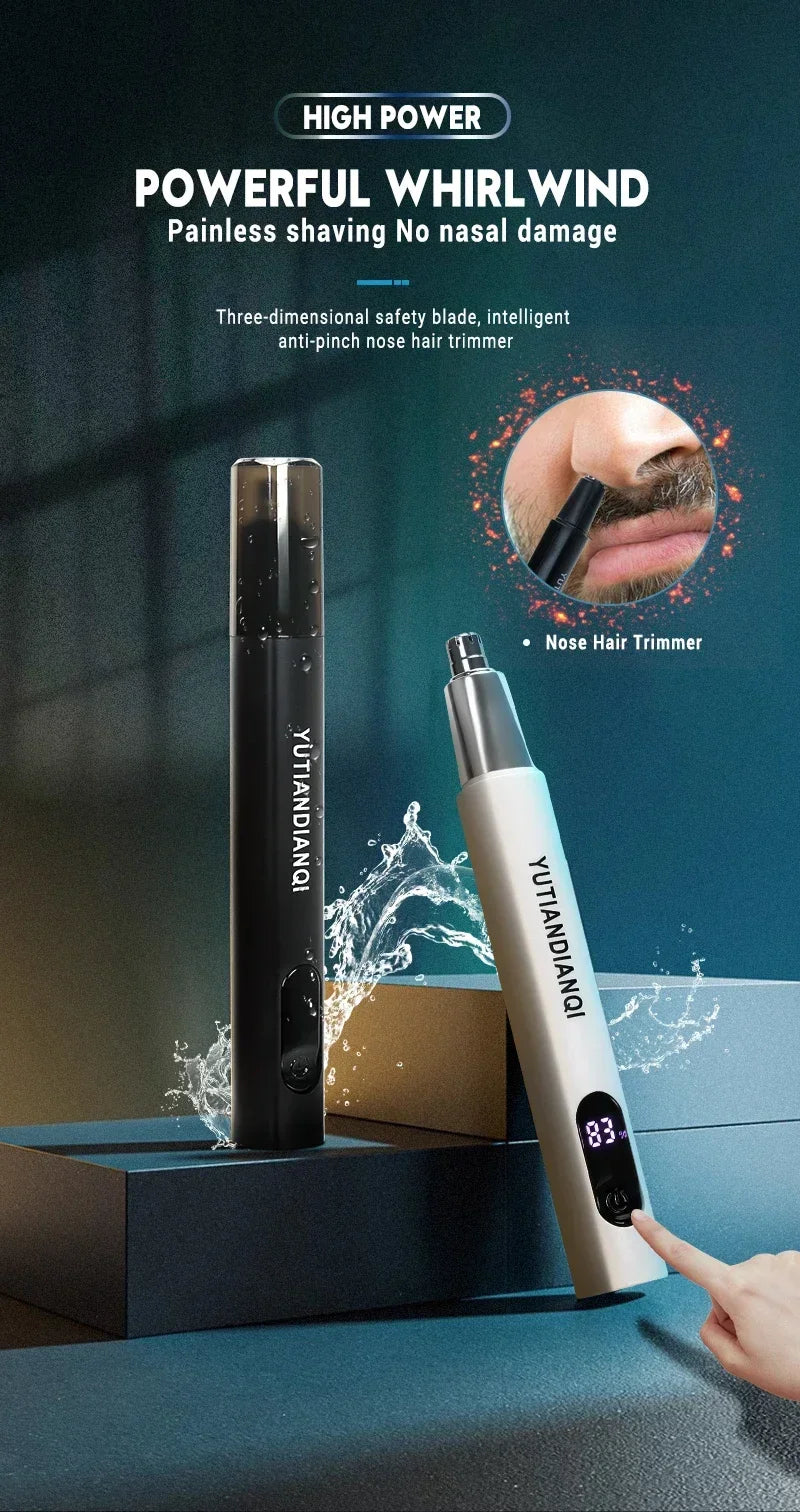 2-in-1 Electric Ear and Nose Hair Trimmer - Painless