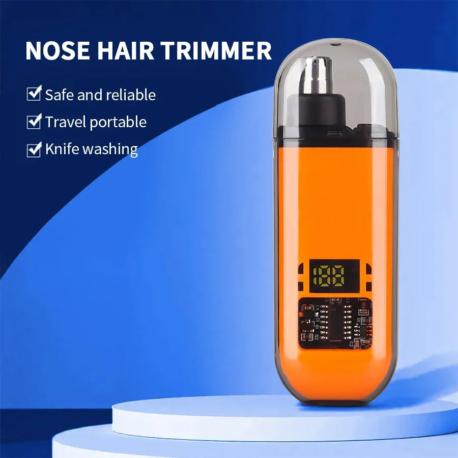 2-in-1 Electric Ear and Nose Hair Trimmer - Painless