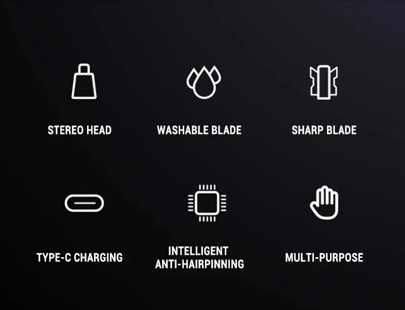 2-in-1 Electric Ear and Nose Hair Trimmer - Painless