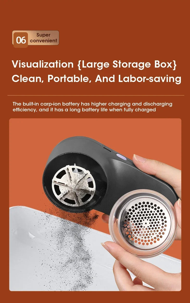 Electric Lint Remover - Digital Display Fabric Shaver