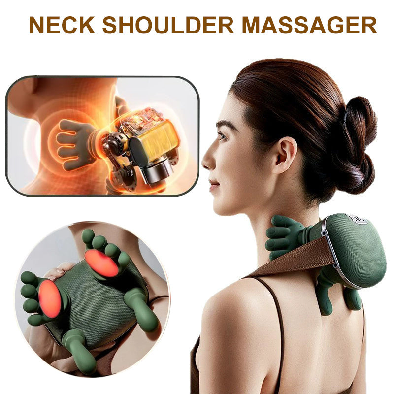 Wireless Electric Neck and Shoulder Massager - Pain Relief Device